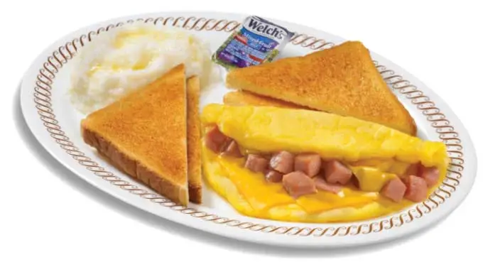 Waffle House Menu 2025 – Prices, Nutrition & Must-Try Dishes 42 ham and cheese omelet grits and toast@2x 2 1