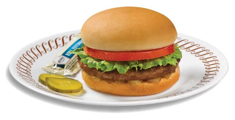 Waffle House Menu 2025 – Prices, Nutrition & Must-Try Dishes 3 A poto showing waffle house Burger  on waffle house menu