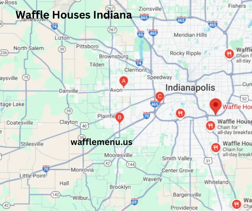 Waffle Houses In Indiana-Visit Locations For a Cozy Meal 24/7 1 Waffle Houses in Indiana- Map