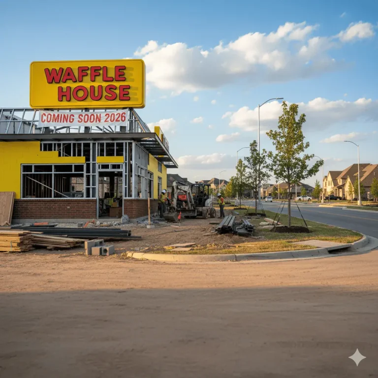 Waffle House Coming to Liberty Hill in 2026-Here’s What We Know 3 Waffle House under construction in Liberty Hill, Texas, coming soon in 2026.
